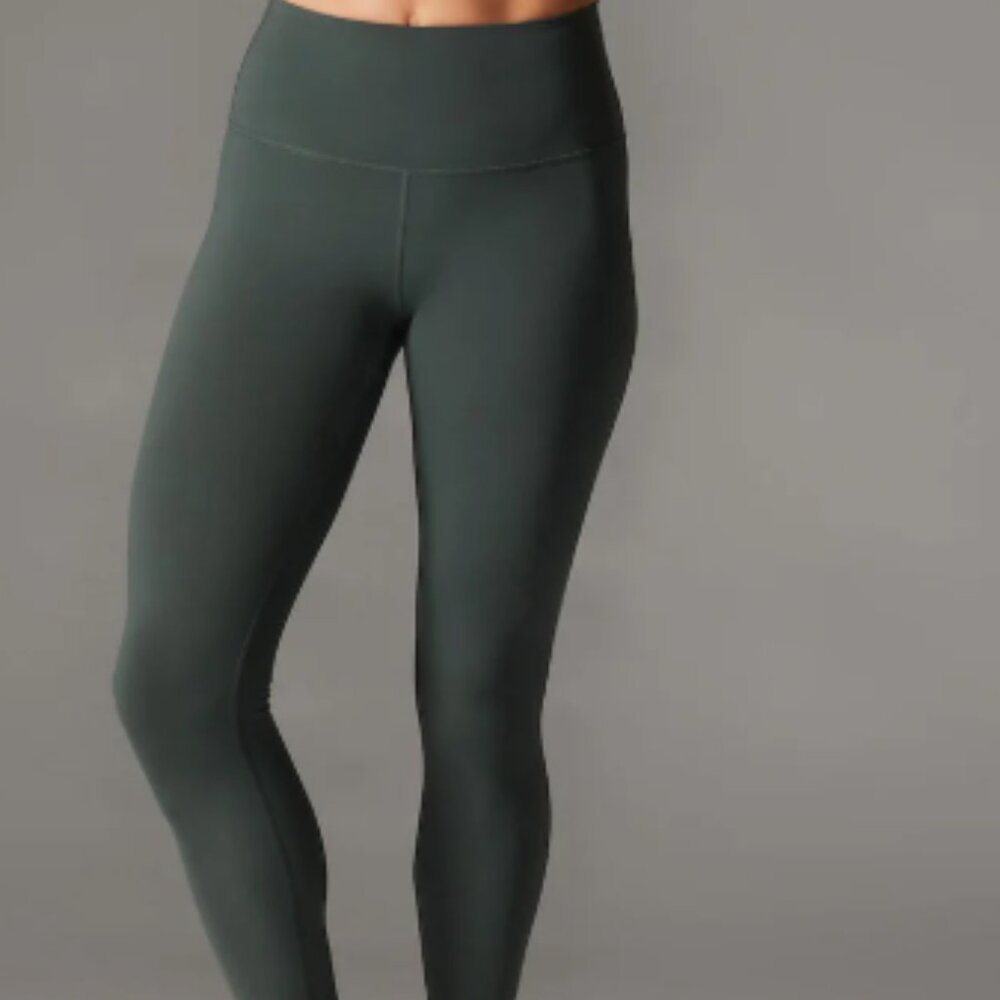 Women's High-Waisted Green Leggings